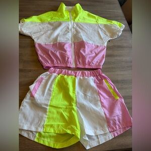 Shein Two Piece Color Block Windbreaker